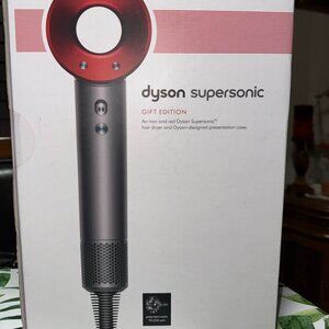 Dyson Supersonic Hair Dryer Gift Edition Red Iron Case Brand New Sealed